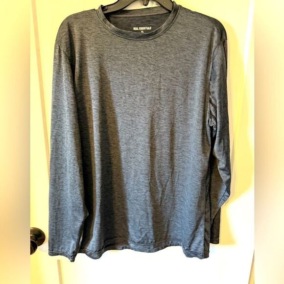 REAL ESSENTIALS BRAND MENS LONG SLEEVE SHIRT - Picture 1 of 3